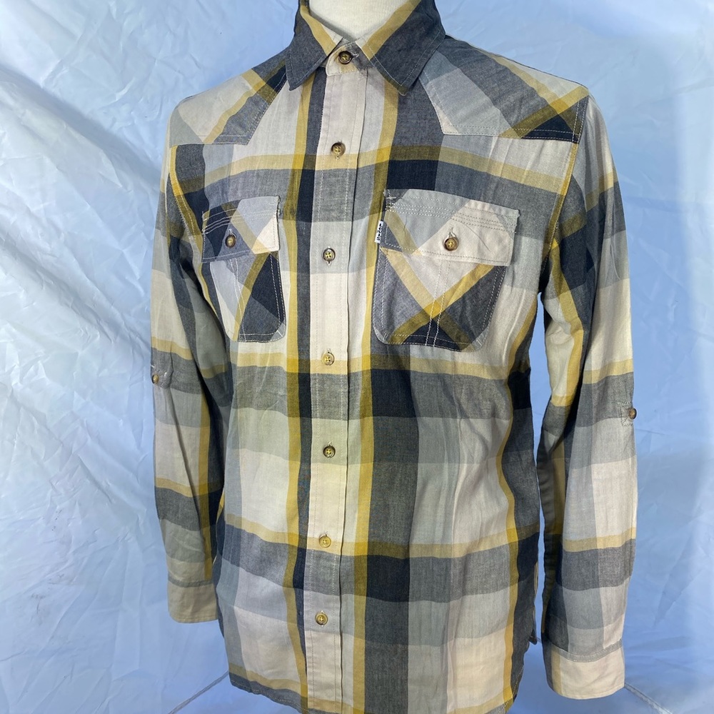 EUC LEVIS Window-Box Plaid Flannel Shirt-Med
